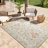 Alfombra de exterior floral para terrazas Samara 54587 Multicolor Atticgo