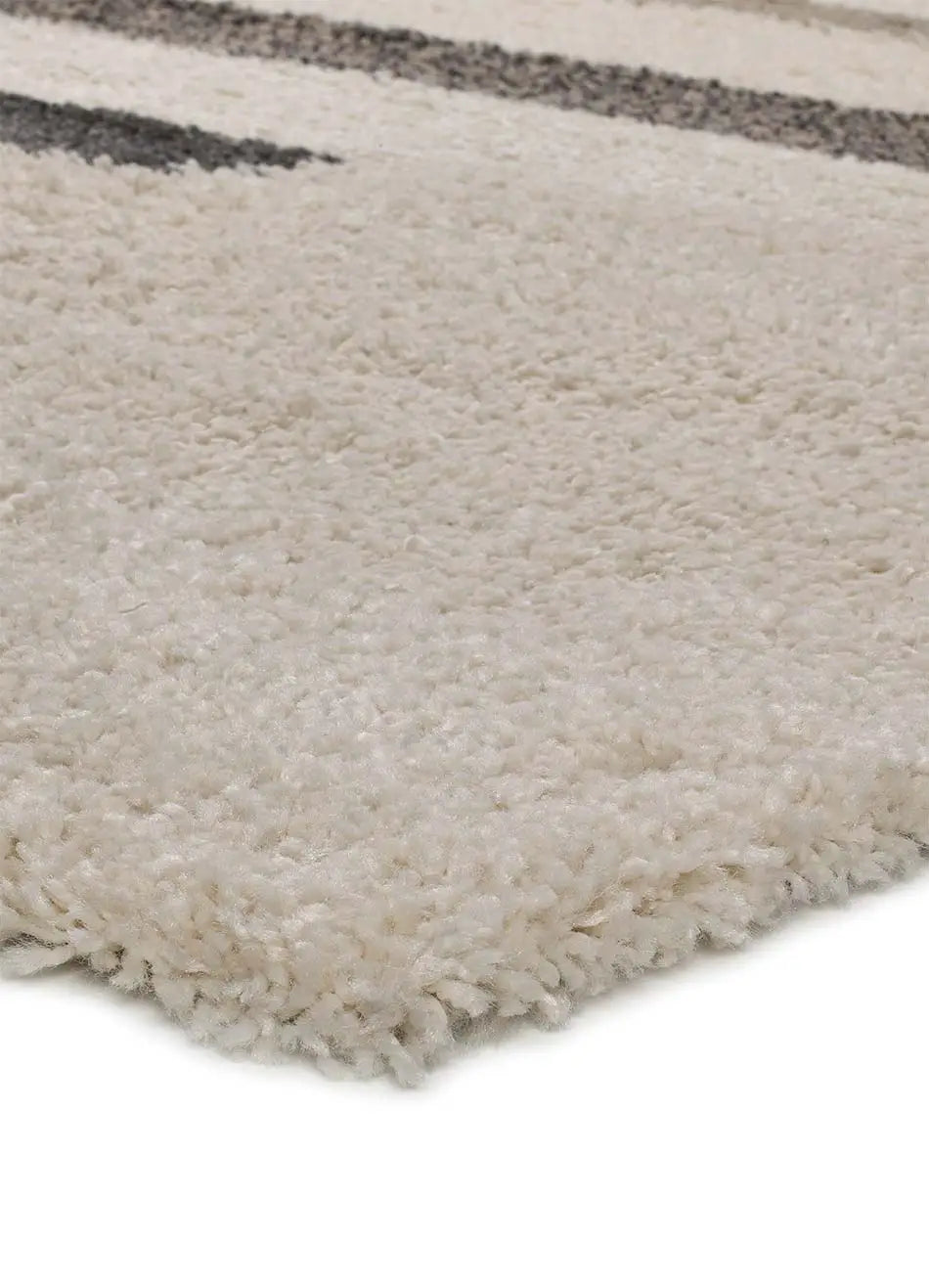 Alfombra esquina shaggy geométrica Scenic 354 Gris Atticgo