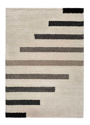Alfombra shaggy geométrica Scenic 354 Gris Atticgo