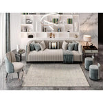 Atticgo Alfombra abstracta Sensation 12523 Plata ambiente salón