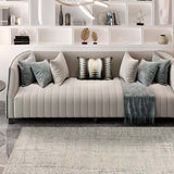 Atticgo Alfombra abstracta Sensation 12523 Plata ambiente