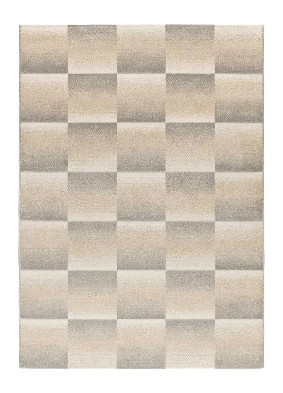 Atticgo Alfombra geométrica con relieve Sensation 12738 Plata