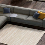 Alfombra salón abstracta con relieve Sensation 12459 Blanco Atticgo