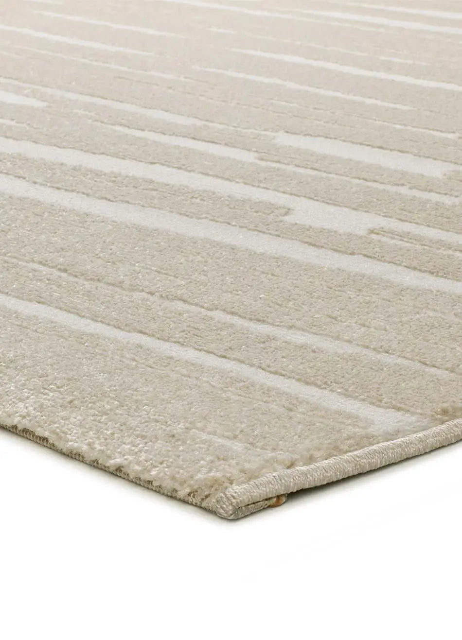 Alfombra esquina abstracta con relieve Sensation 12459 Blanco Atticgo