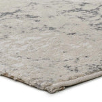 Alfombra esquina efecto mármol Sensation 12412 Gris y Blanco Atticgo