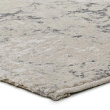 Alfombra esquina efecto mármol Sensation 12412 Gris y Blanco Atticgo