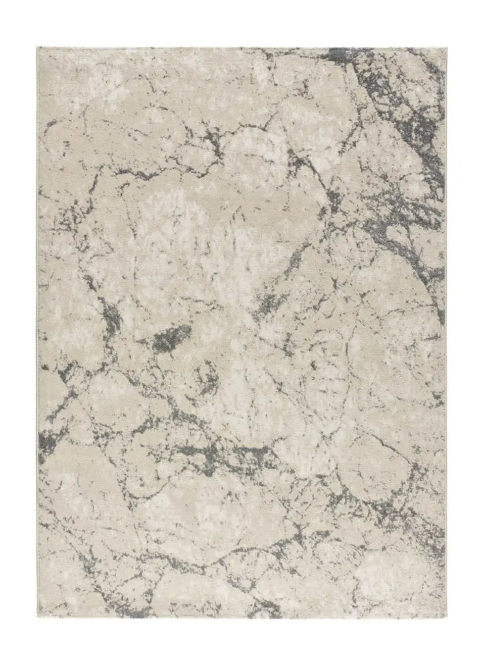Alfombra efecto mármol Sensation 12412 Gris y Blanco Atticgo