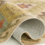 Alfombra lavable étnica multicolor Serak 1044 Atticgo Backing
