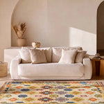 Alfombra lavable étnica multicolor Serak 1048 Salón