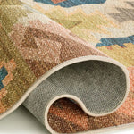 Alfombra lavable étnica multicolor Serak 1048 Backing