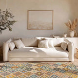 Alfombra lavable étnica multicolor Serak 1049 Salón