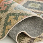Alfombra lavable étnica multicolor Serak 1049 Backing