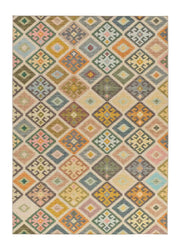 Alfombra lavable étnica multicolor Serak 1049 Atticgo