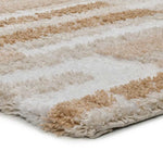 Alfombra esquina shaggy geométrica Serene Terra 8680 Beige Atticgo