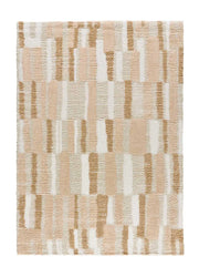 Alfombra shaggy geométrica Serene Terra 8680 Beige Atticgo