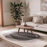 Abstrakter Teppich Schwarz und Grau Sherry 099