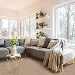 Alfombra a medida Shiva Liso Beige Ambiente | Atticgo