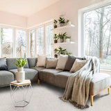 Alfombra a medida Shiva Liso Blanco Ambiente | Atticgo