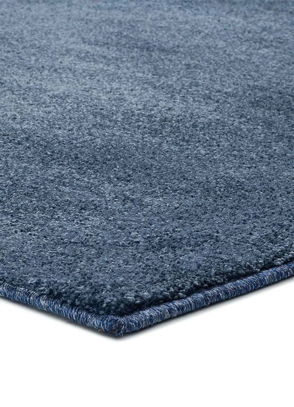 Alfombra a medida Shiva Liso Azul esquina | Atticgo