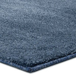 Alfombra a medida Shiva Liso Azul esquina | Atticgo