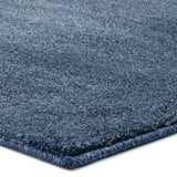 Alfombra a medida Shiva Liso Azul esquina | Atticgo