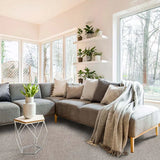 Alfombra a medida Shiva Liso Plata Ambiente | Atticgo