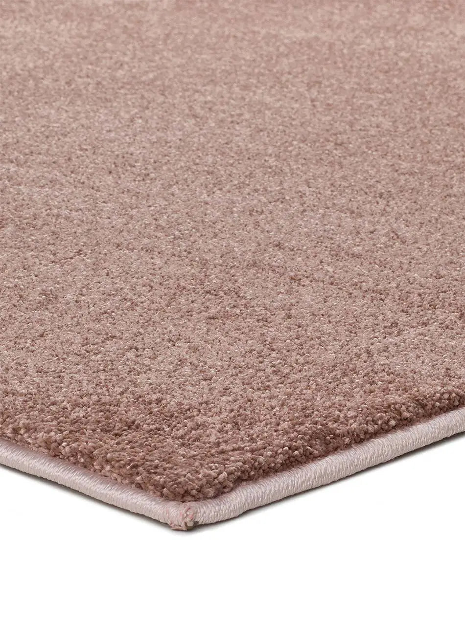 Alfombra a medida Shiva Liso Rosa esquina | Atticgo