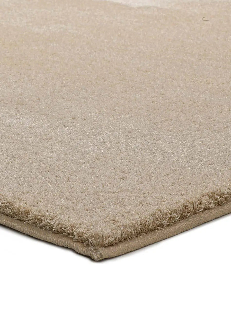 Alfombra a medida Silky Lush Liso Beige esquina | Atticgo