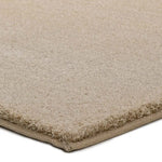 Alfombra a medida Silky Lush Liso Beige esquina | Atticgo