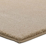 Alfombra a medida Silky Lush Liso Beige esquina | Atticgo