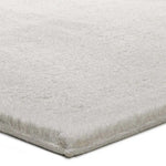 Alfombra a medida Silky Lush Liso Blanco esquina | Atticgo