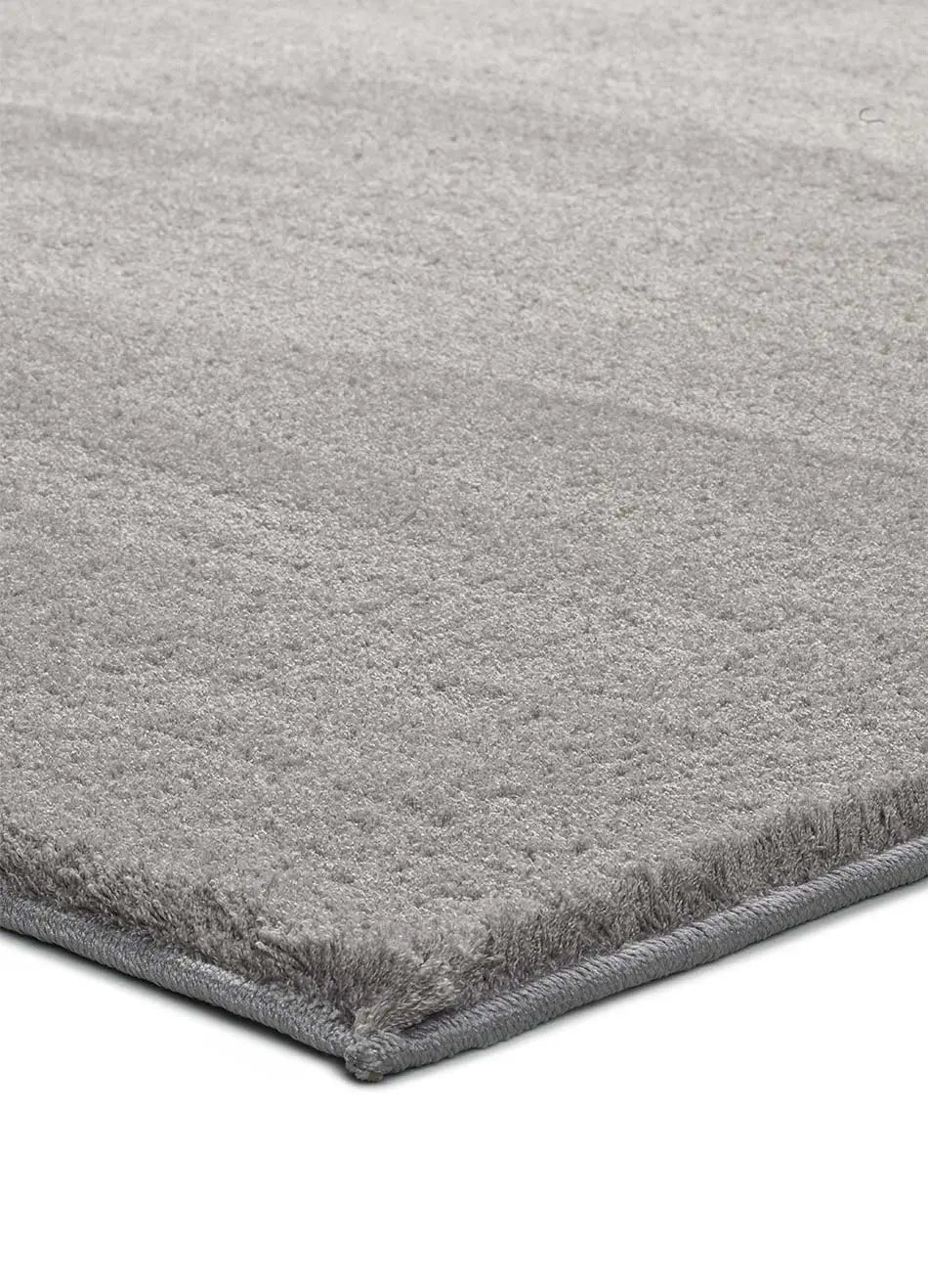 Alfombra a medida Silky Lush Liso Plata | Atticgo