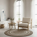 Alfombra redonda Indoor-Outdoor Silvana 48837 Lino Ambiente