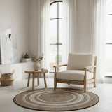 Alfombra redonda Indoor-Outdoor Silvana 48837 Lino Ambiente