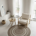 Alfombra redonda Indoor-Outdoor Silvana 48837 Lino Ambiente Atticgo