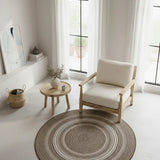 Alfombra redonda Indoor-Outdoor Silvana 48837 Lino Ambiente Atticgo