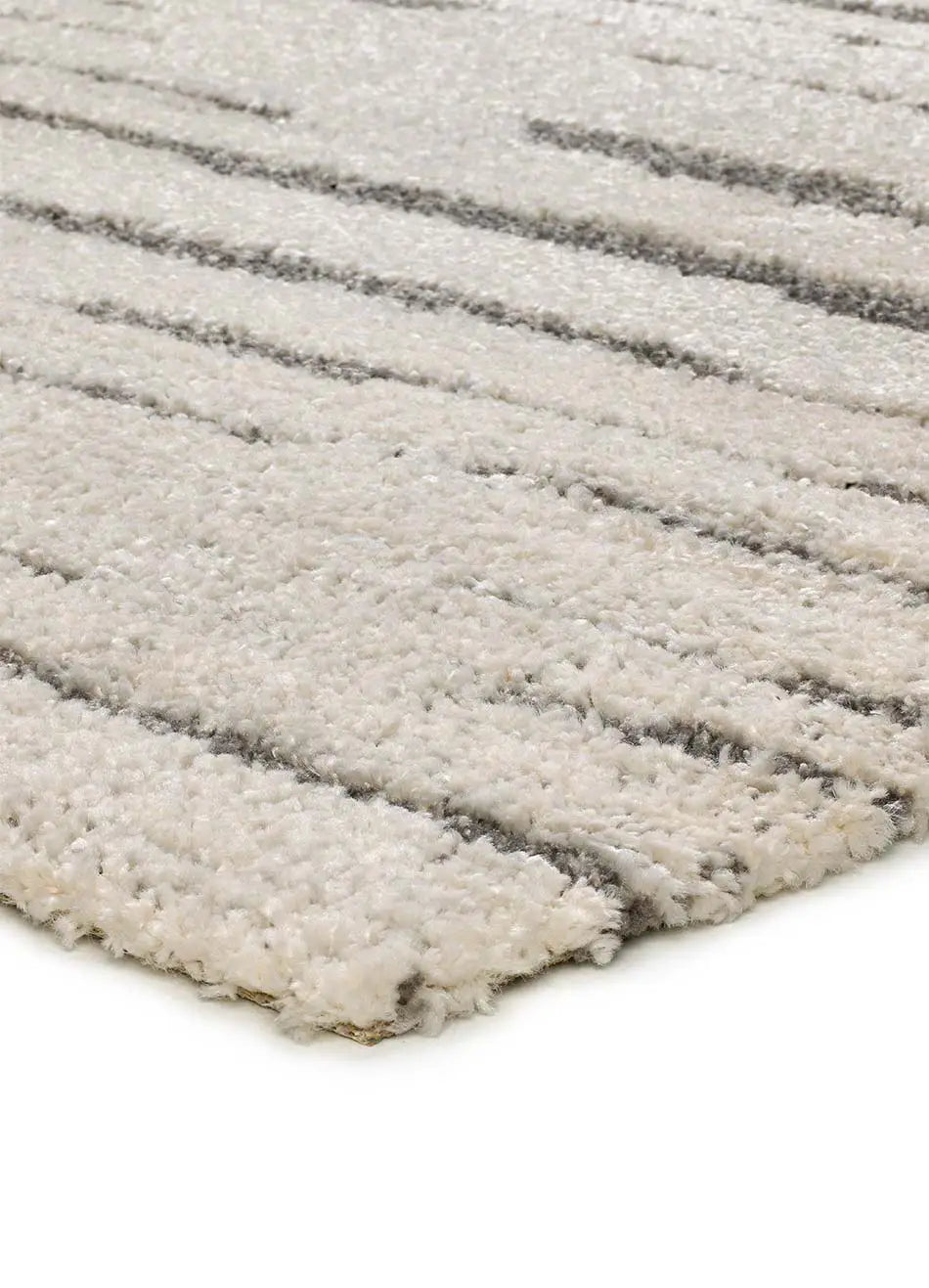 Atticgo Alfombra de estilo nórdico Snowy 59661 Gris macro