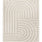 Alfombra geométrica con relieve Snowy 59773 Blanco