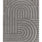 Alfombra geométrica con relieve Snowy 59773 Gris