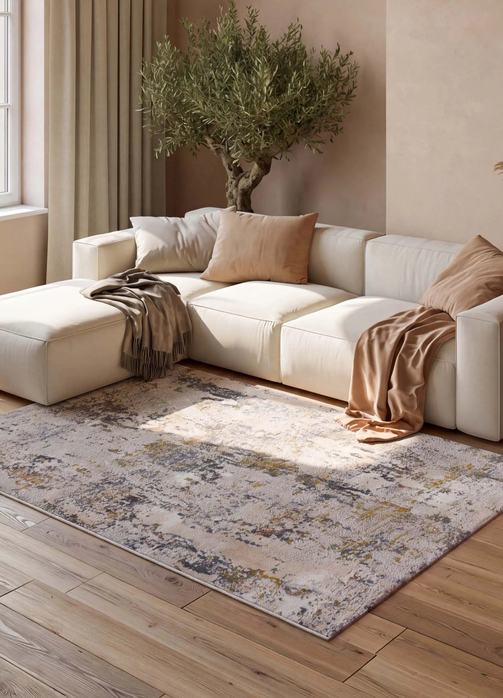 Alfombra abstracta Springs 2503 Multicolor Atticgo