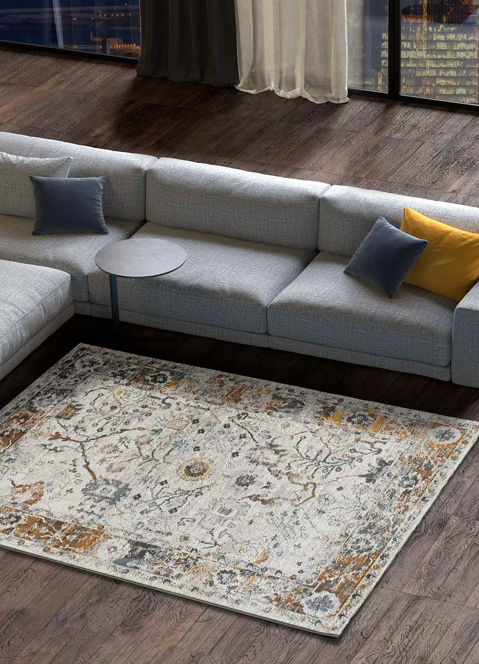 Atticgo Alfombra vintage Springs 3901 Multicolor ambiente