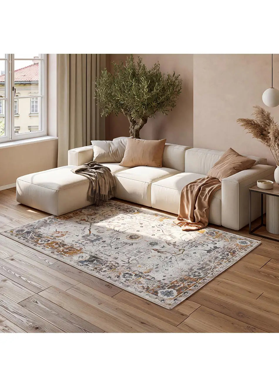 Alfombra vintage salón Springs 3901 Multicolor Atticgo