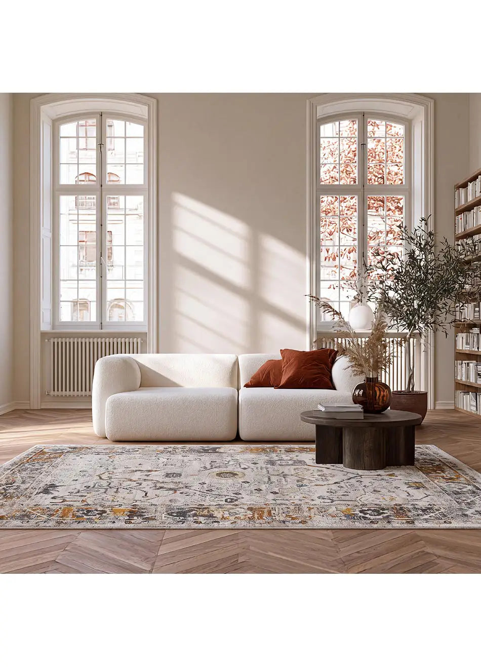 Alfombra vintage salón Springs 3901 Multicolor Atticgo