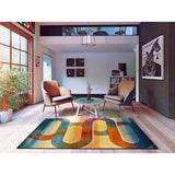 Atticgo Alfombra geométrica Sybil 40405 Multicolor ambiente salón