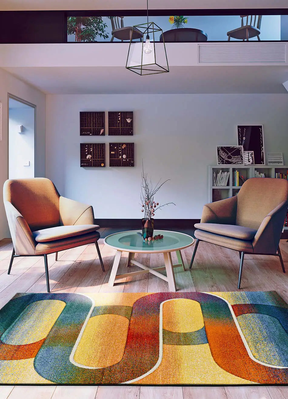 Atticgo Alfombra geométrica Sybil 40405 Multicolor ambiente