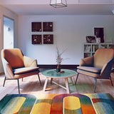 Atticgo Alfombra geométrica Sybil 40405 Multicolor ambiente