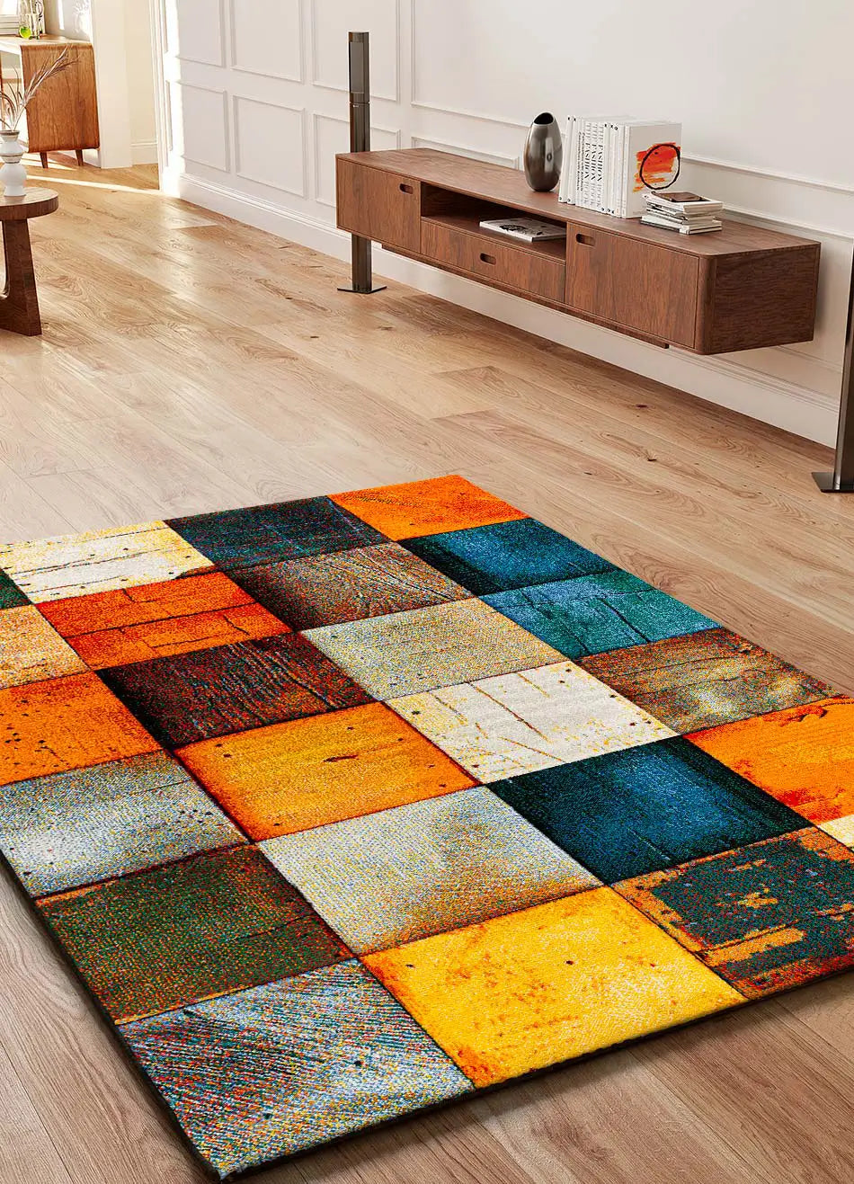Atticgo Alfombra geométrica Sybil 40406 Multicolor ambiente