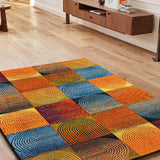 Atticgo Alfombra geométrica Sybil 40407 Multicolor ambiente