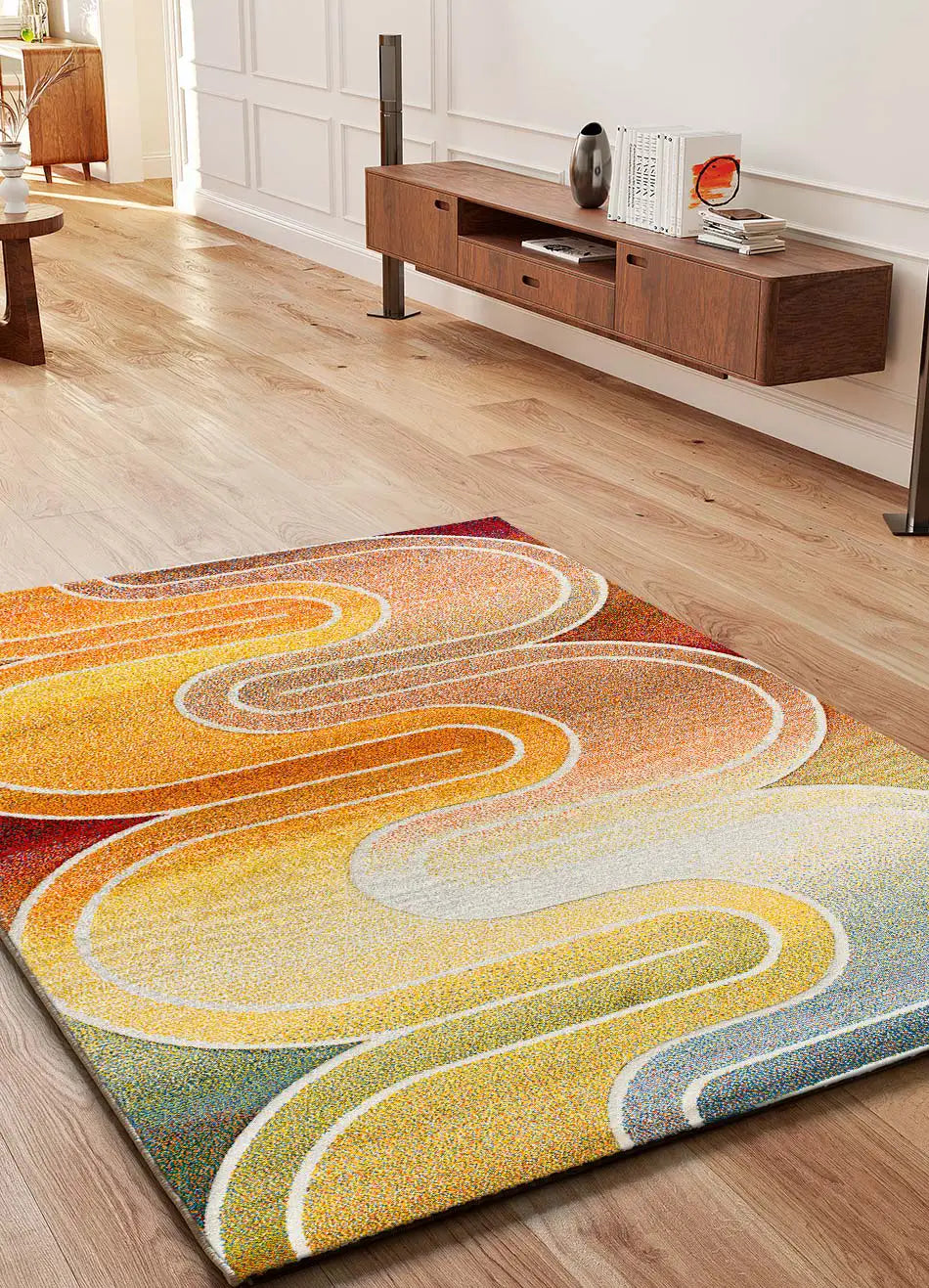 Atticgo Alfombra geométrica Sybil 40408 Multicolor ambiente