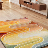 Atticgo Alfombra geométrica Sybil 40408 Multicolor ambiente